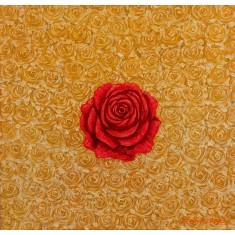 G. N. Qazi, Fragrance of Peace-1, 14 x 14 inch, Acrylic On Canvas, AC-GNQ-099 G. N. Qazi, Fragrance of Peace-1, 14 x 14 inch, Acrylic On Canvas, AC-GNQ-099